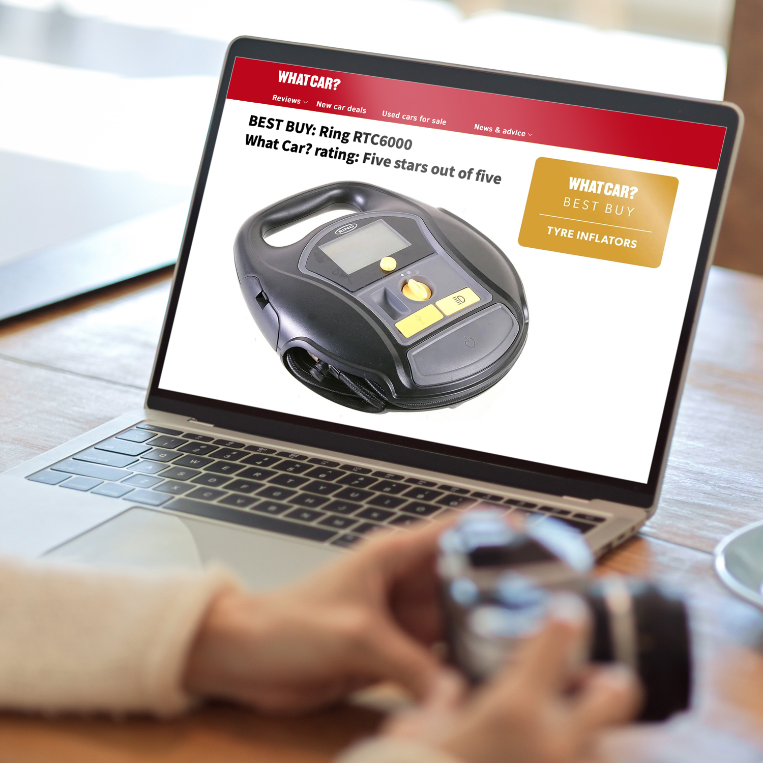 Digital tyre inflator achieves Five Stars from Auto Express