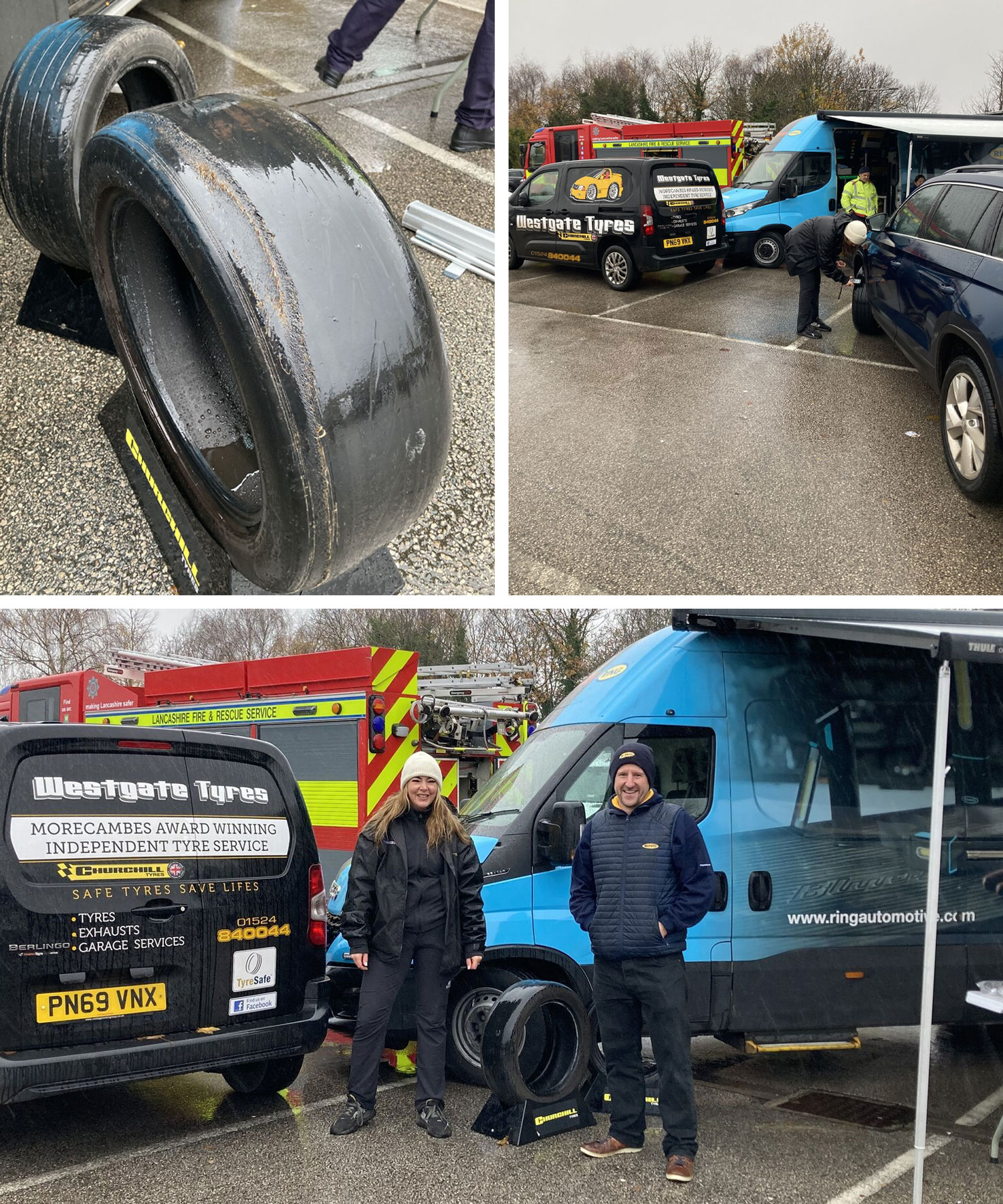Ring Automotive visits Lancaster to promote Tyre Safety