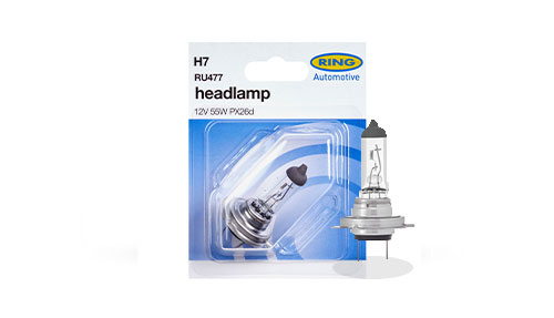 H7 Halogen Headlight Bulbs - Ring Automotive