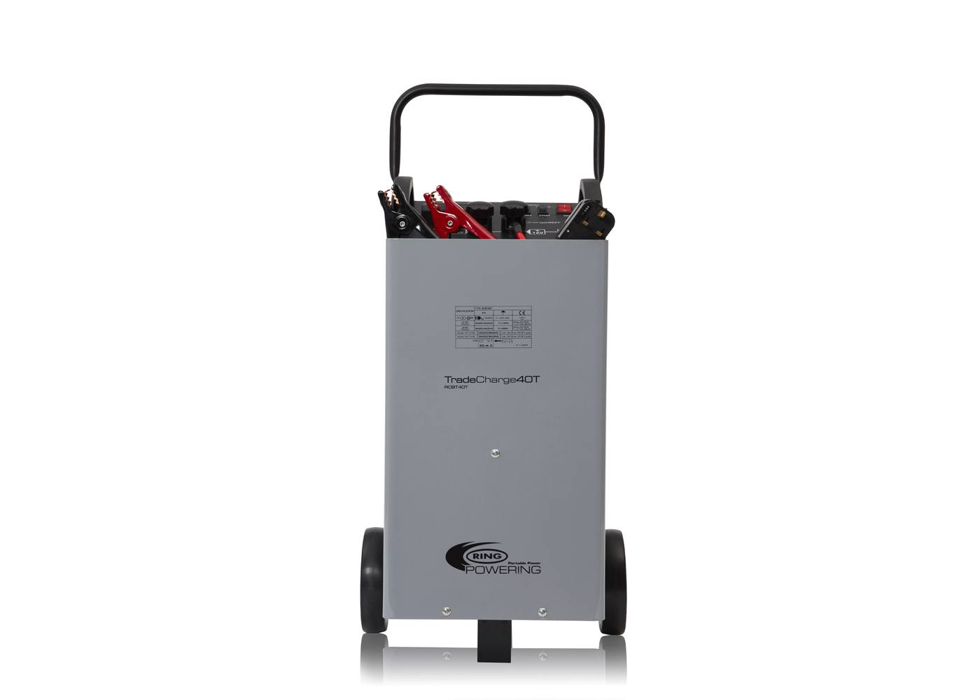 Workshop Battery Charger, 40A Trolley Battery Charger and Jump Starter, RCBT40T