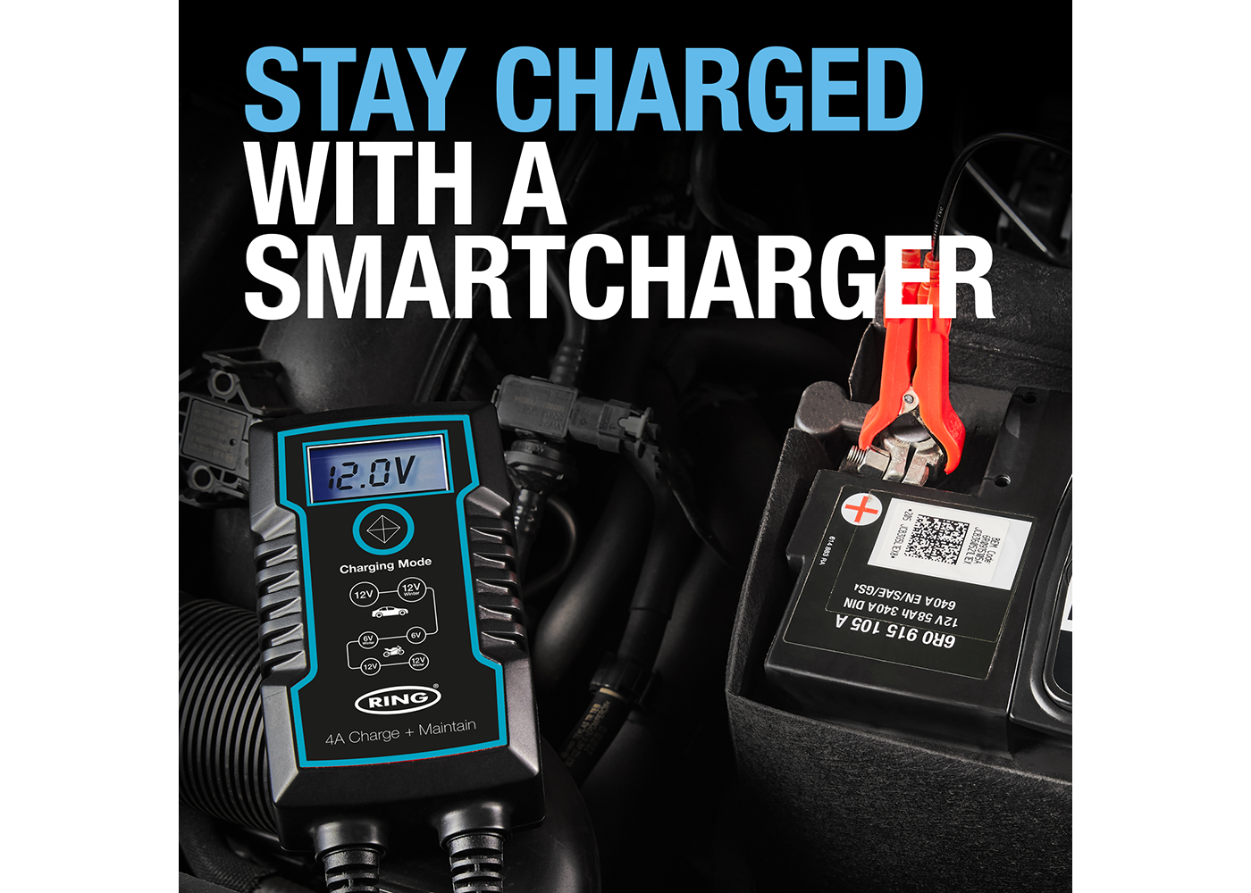  Chargeur de Batterie Intelligent 12V 6A, Chargeur