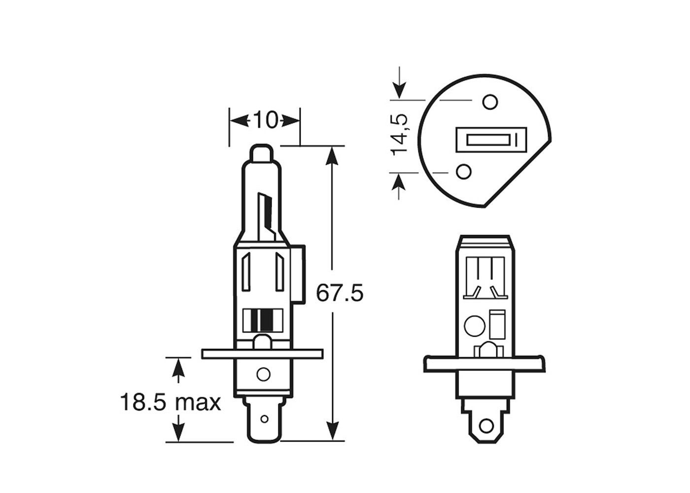 448 H1 halogène voiture ampoule de phare 12v 55w H1 P14.5s halogène projecteur ring RU448 448 H1 halogène voiture ampoule de phare 12v 55w H1 P14.5s halogène projecteur ring RU448