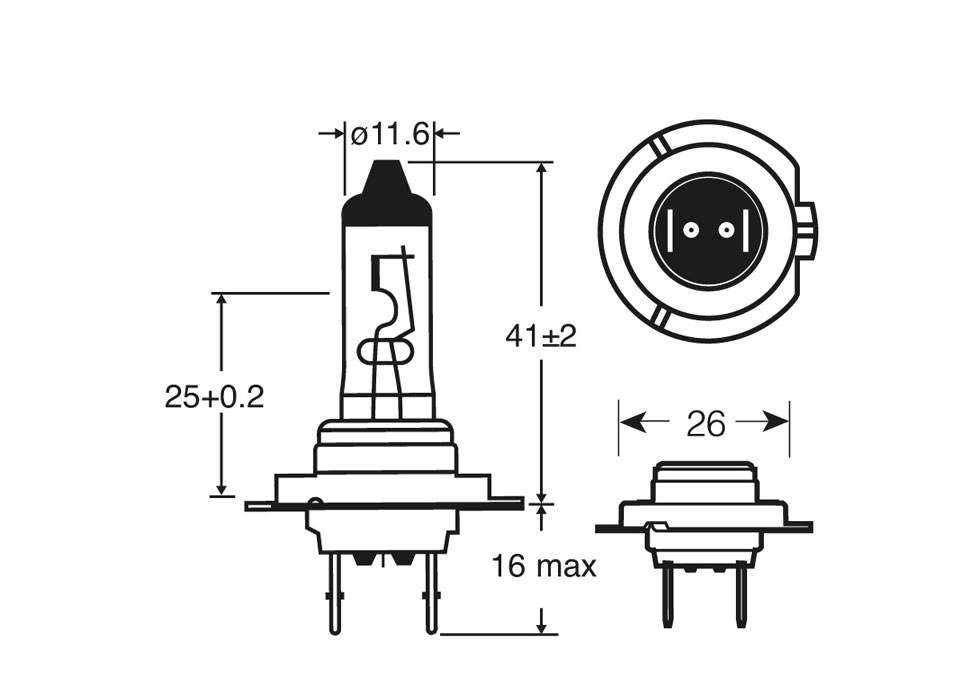 H7 Ring Xenon200 +200% 12V 55W 477 Halogen Bulbs (Pair)