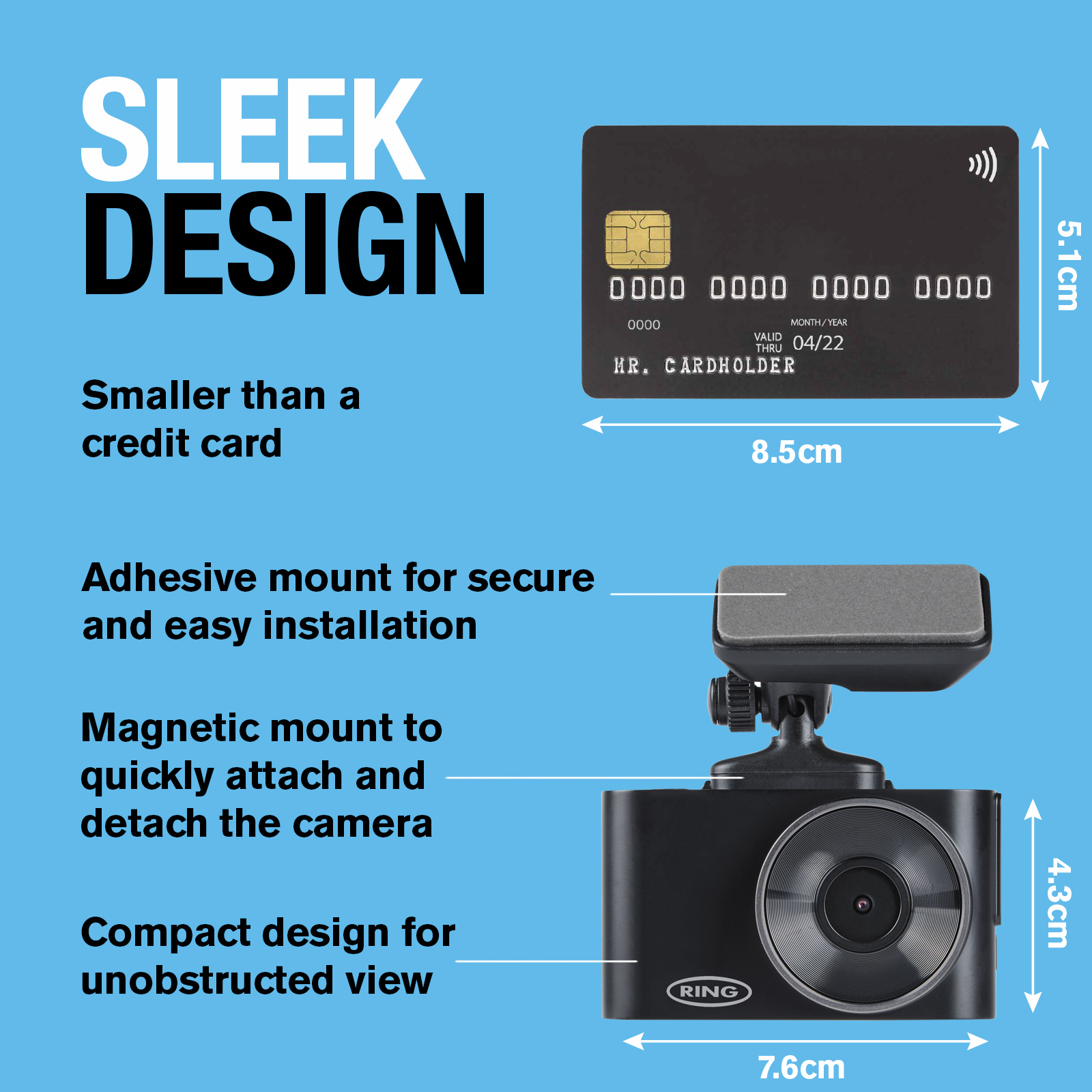 Ring RSDC3000 Smart Dash Camera and RING Connect