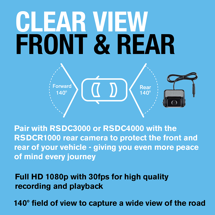 Renkforce RF-DC-1G Dashcam mit GPS Blickwinkel horizontal max.=152 ° 12 V,  5 V/DC Display, Akku, Mikrofon