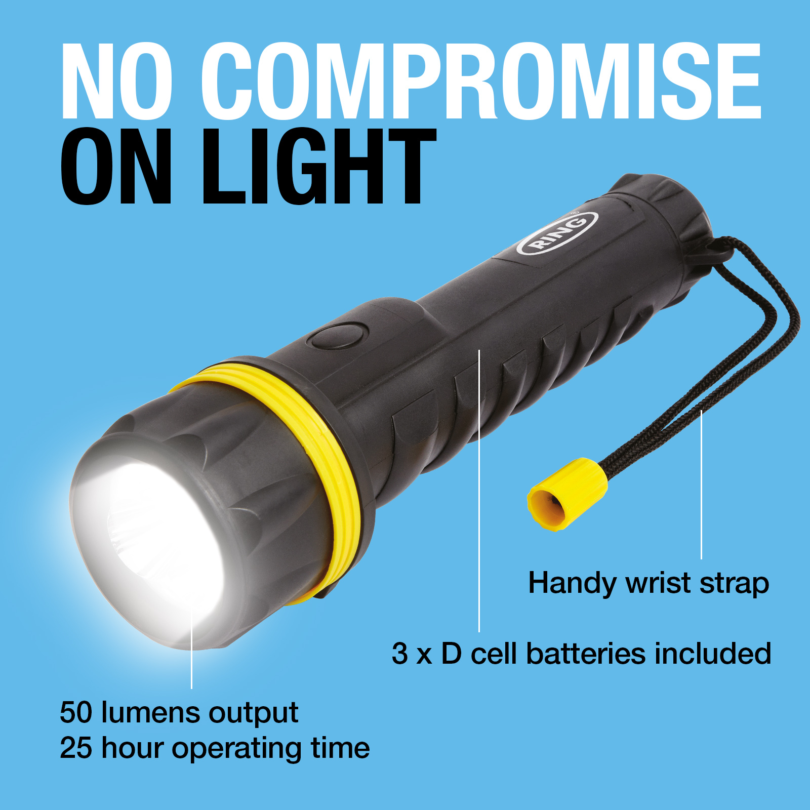 Lampe torche rechargeable,3 lampes