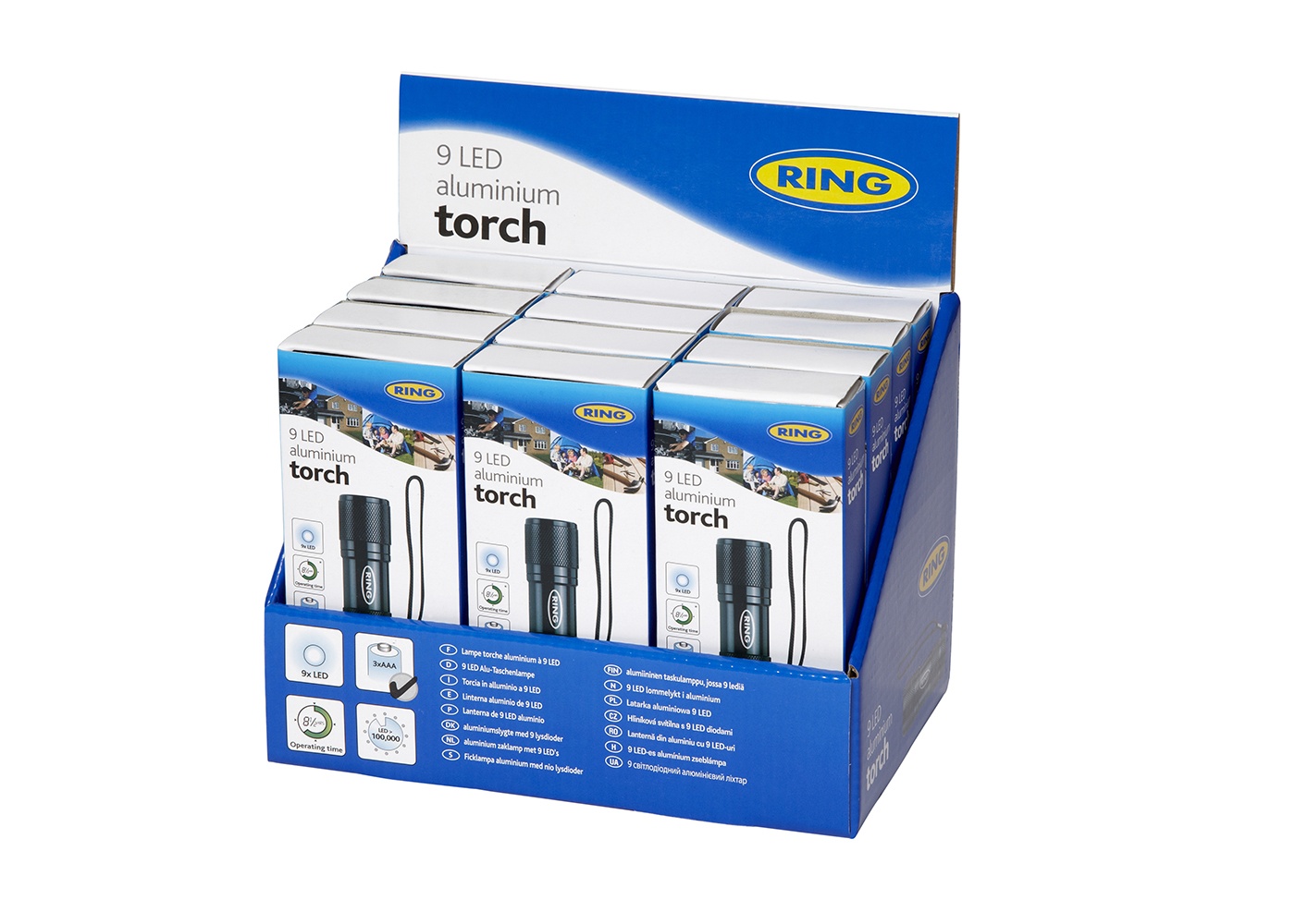 RT5158 | 9 LED Aluminium Torch