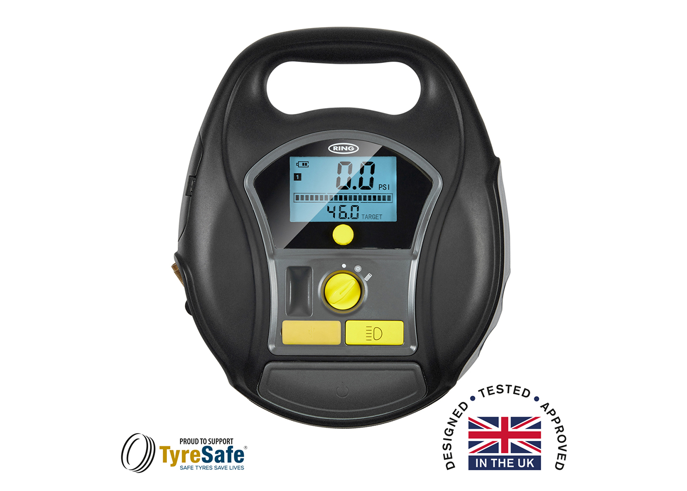 rechargeable car tyre inflator