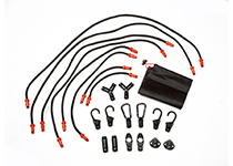 Ring RLS9 Kit Bungee Clic 22 Pezzi – Elastici E Ganci Per Fissaggio Carichi Su Auto – Portata 80 Kg